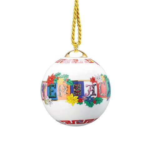 versace christmas baubles|HOLIDAY ORNAMENTS .